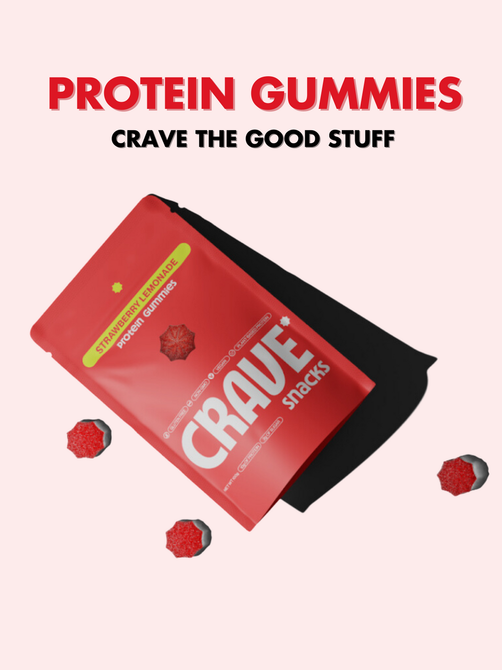 Crave Snacks Protein Gummies Delicious and Convenient Snacks